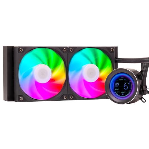 COOLER ITEK "ARCTIC SPHERE LCD 240" 240mm (Raff. a Liquido) LCD 2.8"+SW, PWM FAN,SKT UNIVERSALE - ITLCASL240