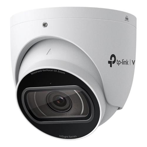 TP-Link - 4MP IR Motorized Varifocal Turret Network Camera SPEC: 4MP, 2.7mm~13.5mm Varifocal (5x), 1/2.9?? Progressive Scan CMOS, H.265+/H.265/H.264+/H.264, IR LED, 25fps/30fps (2688x1520), IP67, IK10, PoE/DC 12V,120dB WDR, Built-in Mic/Speaker, micro-SD