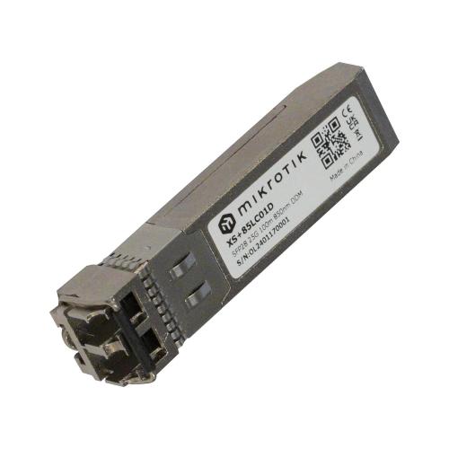MikroTik, Modulo SFP da 1.25G (SFP), 10G (SFP+) e 25G (SFP28) per distanze fino a 100 metri..
