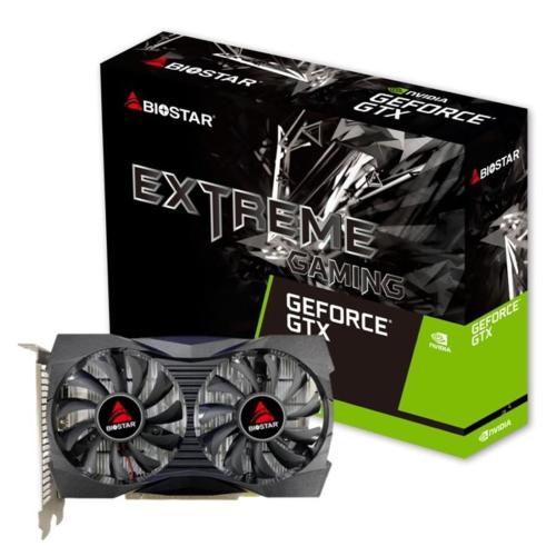 SVGA BIOSTAR NVIDIA GTX1050-4GB ATX 4GB GDDR5 128Bit DUAL FAN DVI+HDMI+DP PCI-E 3.0