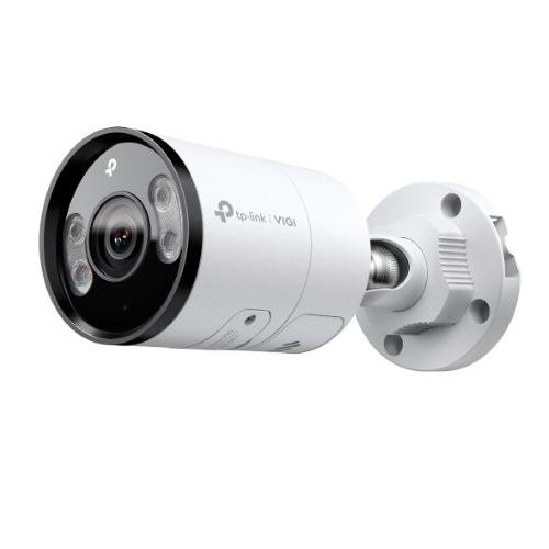 TP-Link - 4MP Full-Color Bullet Network Camera SPEC: 4MP, 4mm Fixed Lens, 1/2.7? Progressive Scan CMOS, H.265+/H.265/H.264+/H.264, IR/White LED, 25fps/30fps (2688x1520), IP67,Web, PoE/DC 12V,120dB WDR, Built-in MIC/Speake, micro-SD Slot FEATURE: Full-Colo