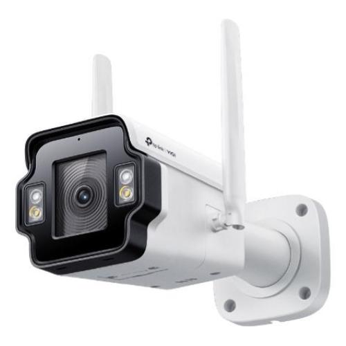 TP-Link - VIGI 4MP Outdoor Full-Color 4G Bullet Network CameraÃ¿Ã¿Ã¿ SPEC: 4G Cat4, LTE-TDD/LTE-FDD/WCDMA, 4MP, 4mm Focal Length, 1/2.7? Progressive Scan CMOS, H.265+/H.265/H.264+/H.264, IR & White LED, 25fps/30fps (2688x1520), IP66, DC 12V,120dB WDR, Bui