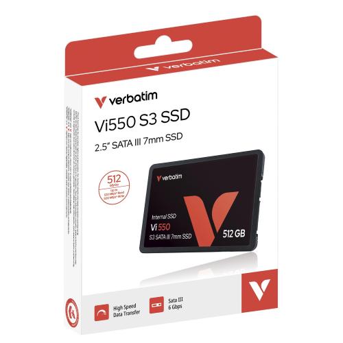 VERBATIM 512GB SATA3 2.5 SSD 7MM VI550