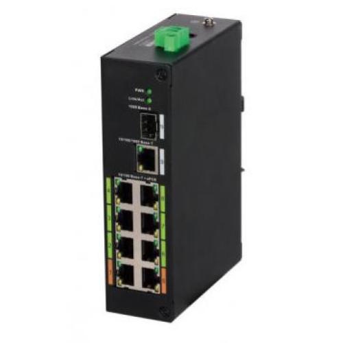 Dahua - LR2110-8ET-120-V2 Switch unmanaged con 10 porte (8 RJ45 Fast Ethernet ePoE.