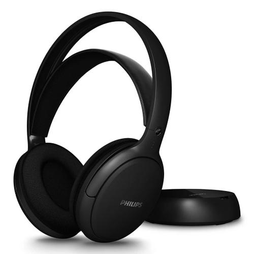 PHILIPS CUFFIE OVER-EAR TV WIRELESS + BASE