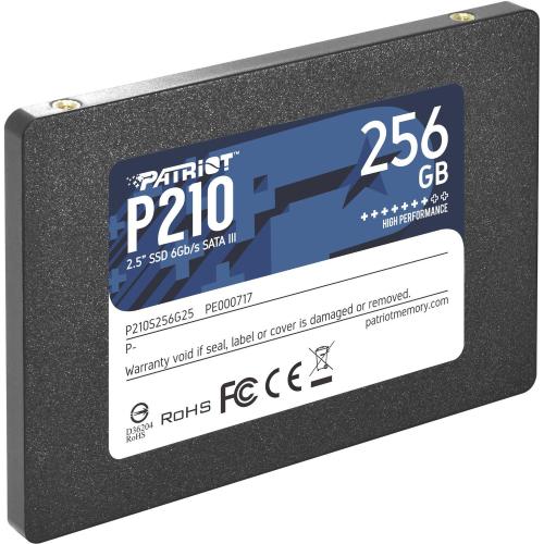 SSD PATRIOT 256GB P210 2.5" SATA3 READ:510MB/WRITE:440 MB/S - P210S256G25