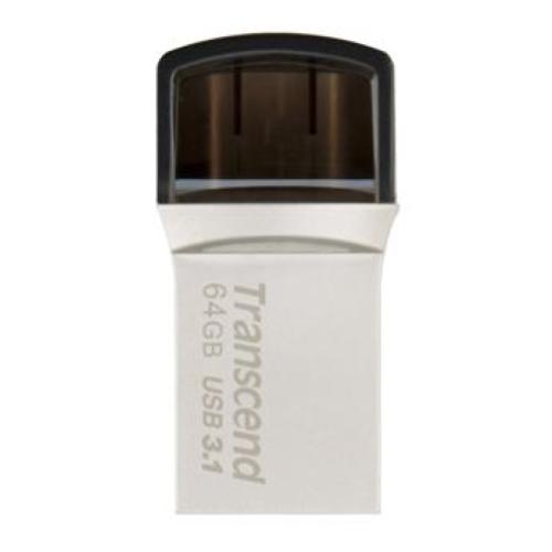 TRANSCEND 64GB JETFLASH 890 SILVER PLATING