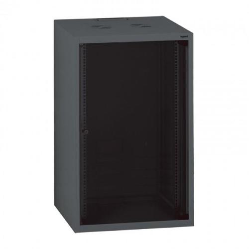 ARMADIO BOX DA PARETE LEGRAND 21U 1035X600X600 PORTA IN VETRO 2 MONTANTI ANTERIORI RAL 7016