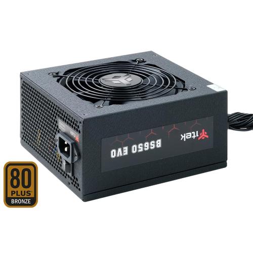 ALIMENTATORE ITEK BS650 EVO 650W ATX VENTOLA 12CM - ACTIVE PFC - 80PLUS BRONZE, SEMI MODUL. ITPSEBS650
