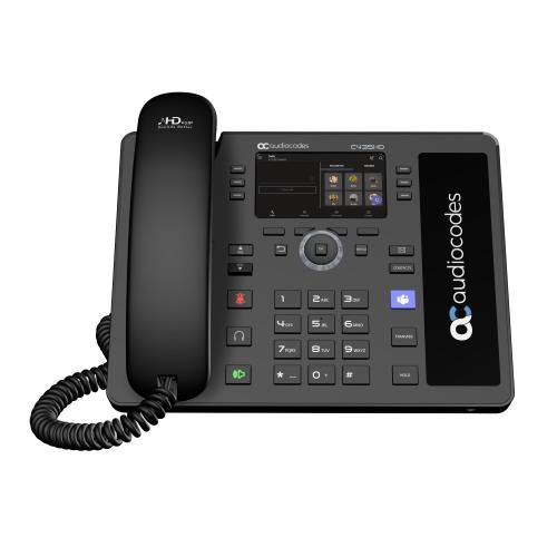 AUDIOCODES TEAMS C435HD-R IP-PHONE POE GBE BLACK