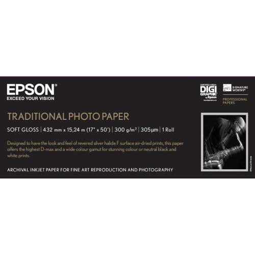 EPSON PHOTO PAPER ROTOLO 43 18CM 17
