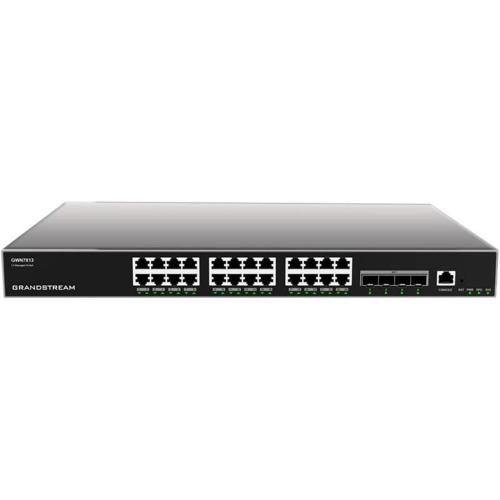 GRANDSTREAM GWN7813 - LAYER 3 MANAGED NETWORK SWITCH, 24X GBE RJ45, 4X SFP+, STACKABLE, OPTIONAL REDUNDANT PSU. UTILIZZABILE CON IL CONTROLLER GWN SIA IN CLOUD CHE ON PREMISE