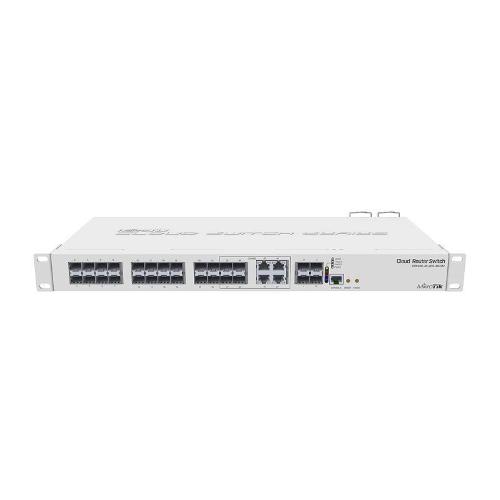 MIKROTIK, CRS328, 4C, 20S, 4S+RM WITH 800 MHZ CPU, 512MB RAM, 24X SFP CAGES, 4XSFP+ CAGES, 4X COMBO PORTS (1XGBIT LAN OR SFP), ROUTEROS L5 OR SWITCHOS (DUAL BOOT), 1U RACKMOUNT CASE, DUAL PSU
