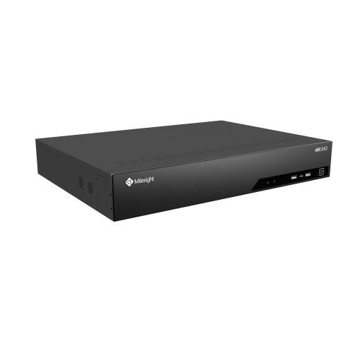 MILESIGHT CCTV MILESIGHT - 4K H.265Ï¹¢ POE NVR 7000 SERIES , 32CH POE NVR WITH 24CH POE PORTS, SUPPORT 4*20TB(3.5Â€ HDD), RAID 0/1/5/6/10 STORAGE, AI BASED VIDEO CONTENT ANALYSIS,FACE DETECTION, ANR, POS INTERGRATION, ANPR MANAGEMENT, AUTOÂ BACKUP