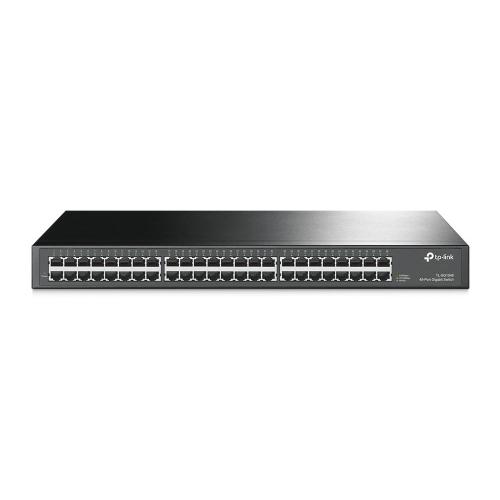 SWITCH TP-LINK TL-SG1048 48P LAN GIGABIT DESKTOP 10/100/1000MBPS RACKMOUNTABLE RJ45 CASE ACCIAIO