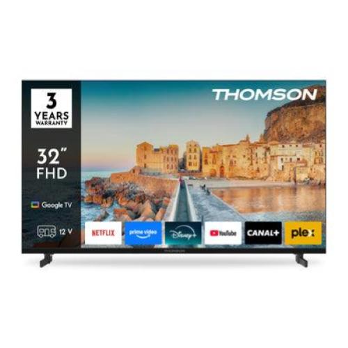 TV THOMSON LED 32" 32FG2S15C SMART GOOGLE TV HOTEL MODE DVB-T2/S2 FHD CI+ 3XHDMI 2XUSB ((ANCHE 12V) - TELEC. RETRO ILLUM. VESA
