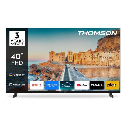 TV THOMSON LED 40" 40FG2S15 SMART GOOGLE TV HOTEL MODE DVB-T2/S2 FHD CI+ 3XHDMI 2XUSB - TELEC. RETRO ILLUM. VESA