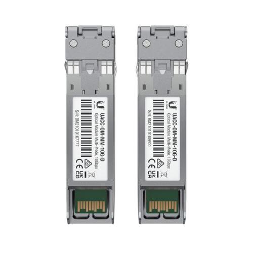 UBIQUITI-UACC-OM-MM-10G-D-2-U FIBER, MULTI-MODE MODULE, 10G, 2-PACK