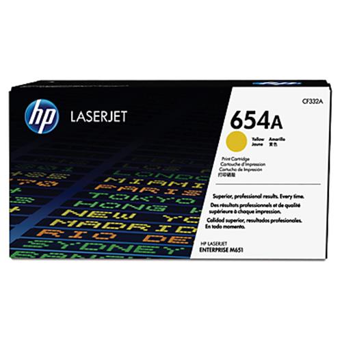 HP INC 654A YELLOW ORIGINAL TONER CF332A