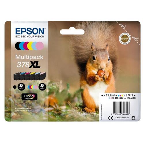 EPSON MULTIPACK 6 COLORI SCOIATTOLO 378XL